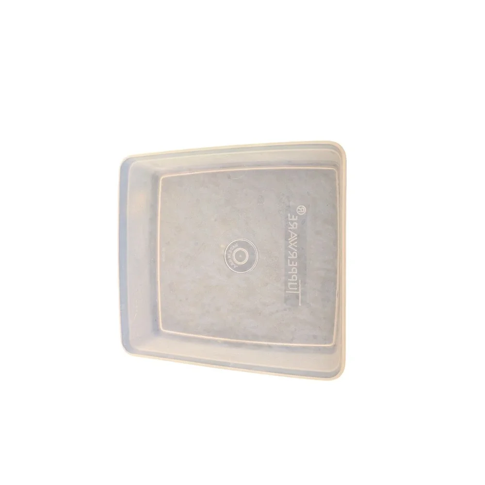 Vintage Tupperware Square Away Sandwich Keeper Container Periwinkle Seal